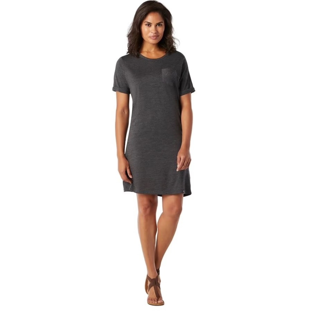 Smartwool Merino 150 Short Sleeve Pocket Dress Grey Outdoor Gorpcore Women Small